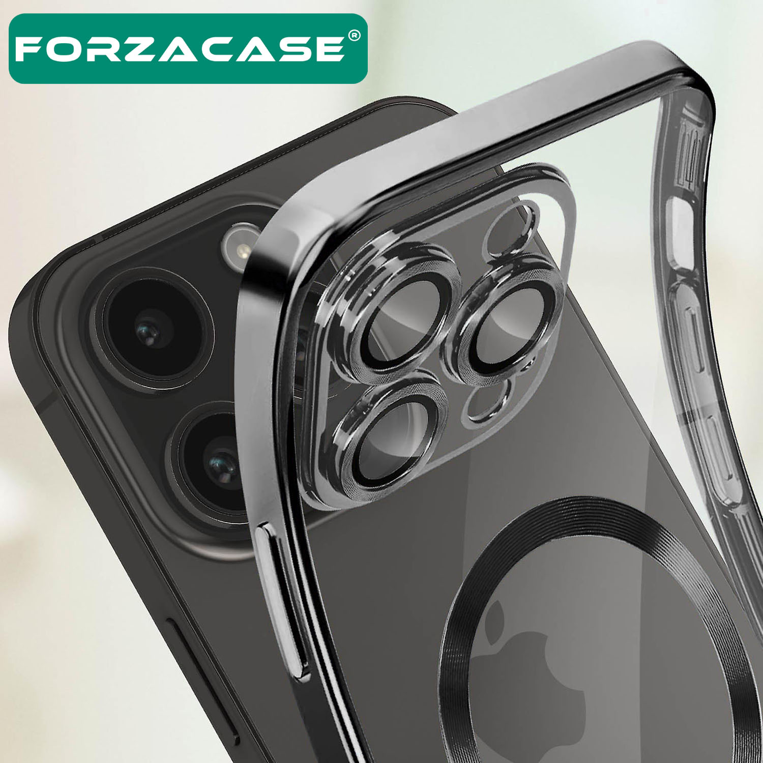 Forzacase iPhone 16 ile uyumlu Vision Serisi Magsafe Wireless Şarj Özellikli Silikon Kılıf