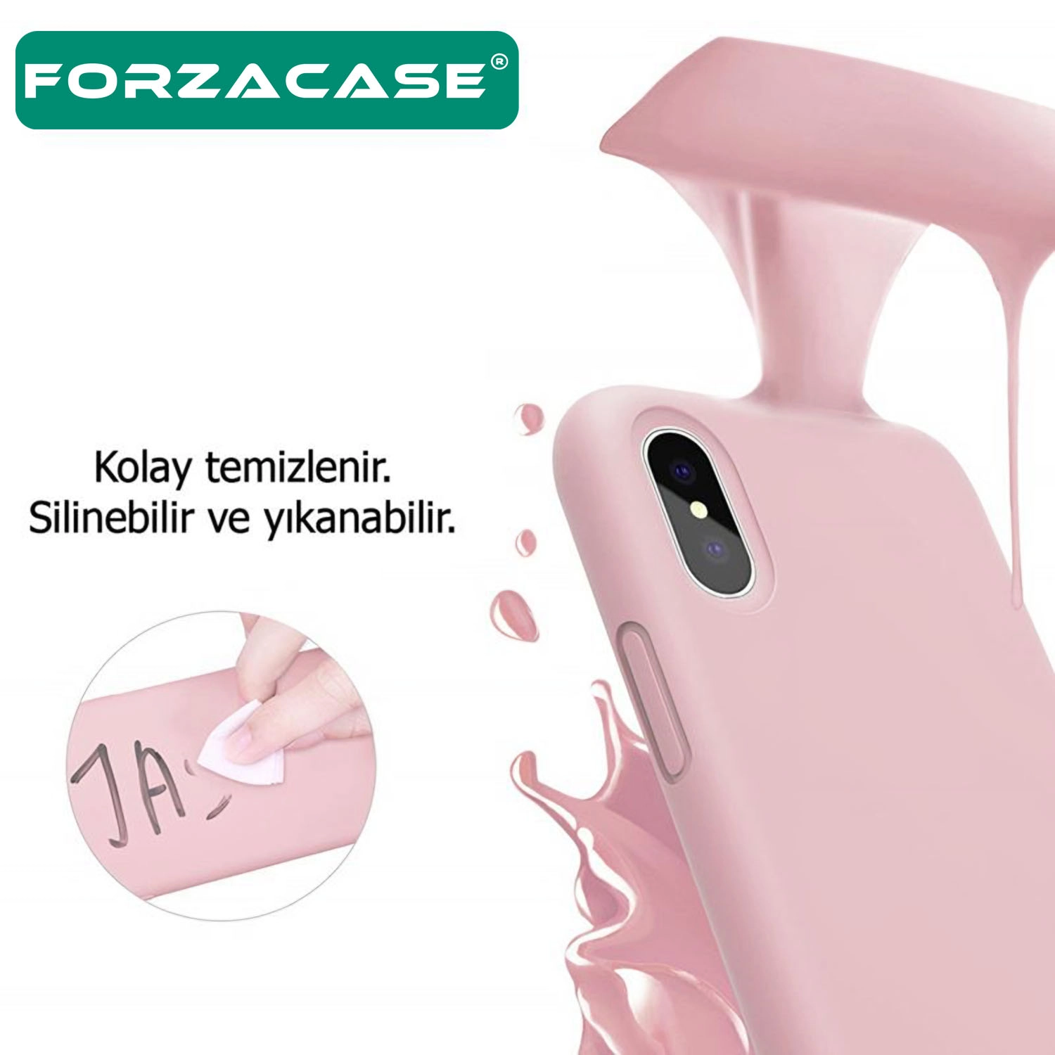 Forzacase Samsung Galaxy S25 FE ile uyumlu Liquid Serisi İçi Kadife Lansman Silikon Kılıf
