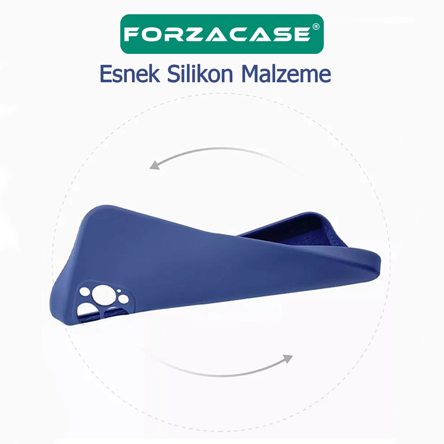 Forzacase Realme C55 ile uyumlu Liquid Serisi İçi Kadife Lansman Silikon Kılıf