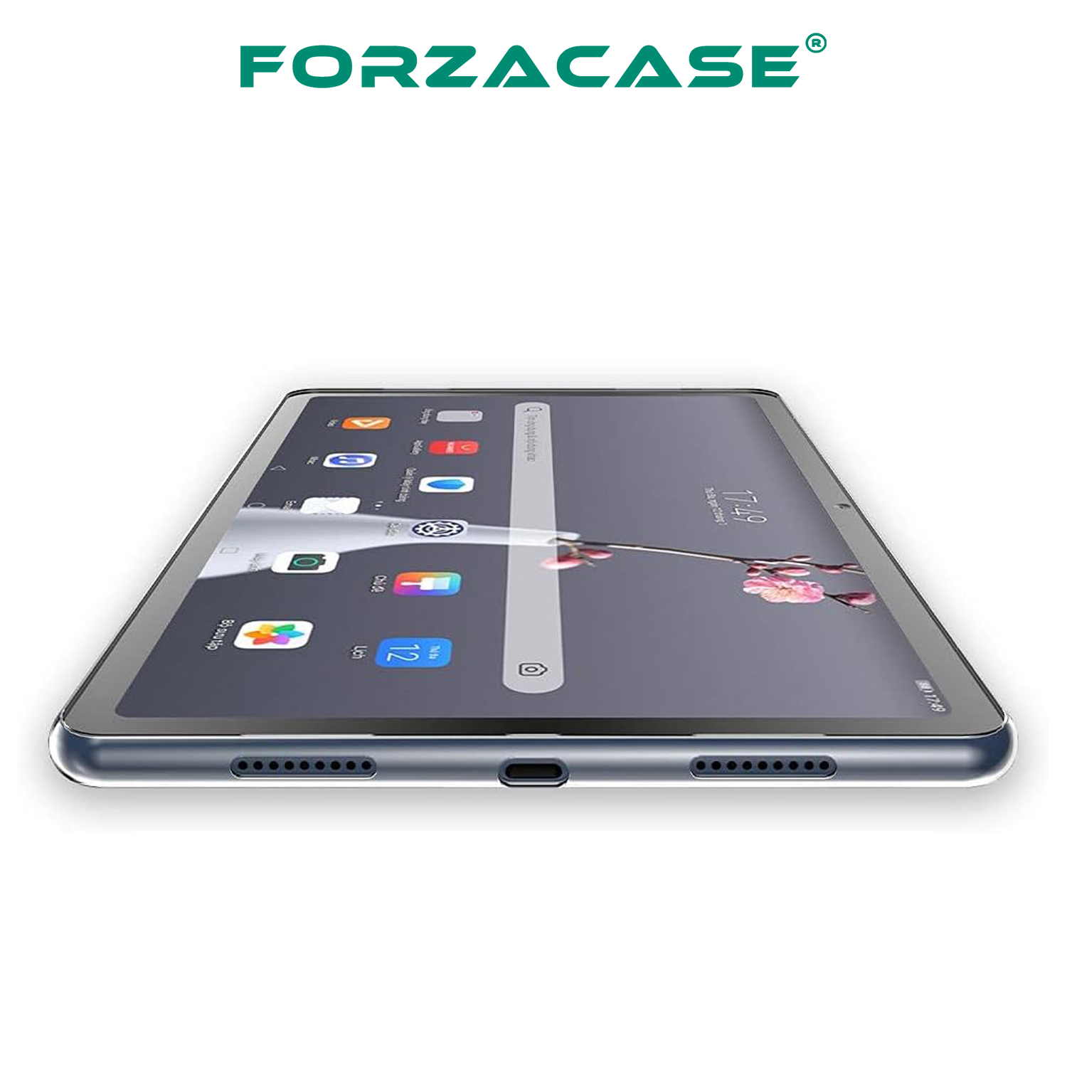 Forzacase Huawei Matepad 10.4 inch ile Uyumlu Silikon Kılıf Şeffaf - FC013