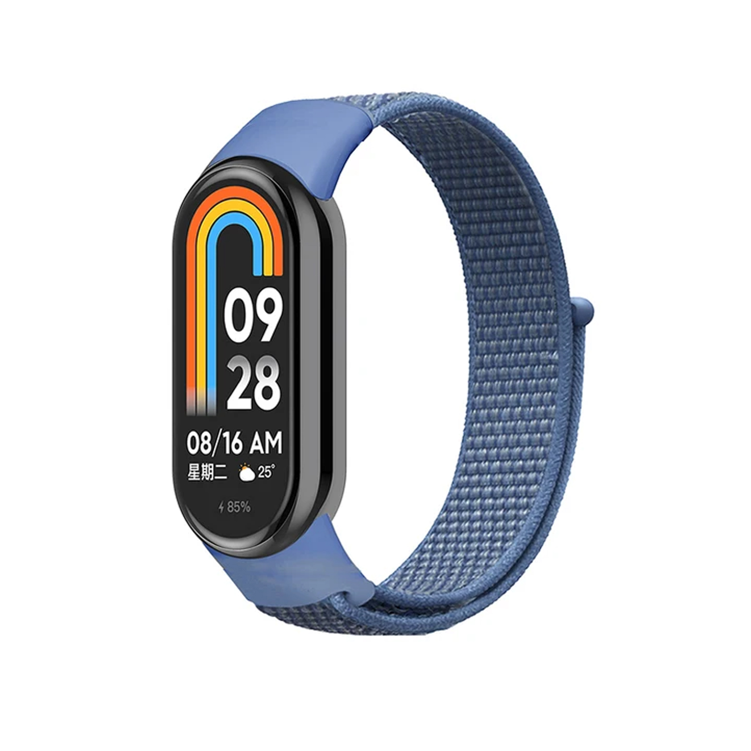Forzacase Xiaomi Mi Band 9 için Esnek Hasır Örgü Kordon Kayış - FC429