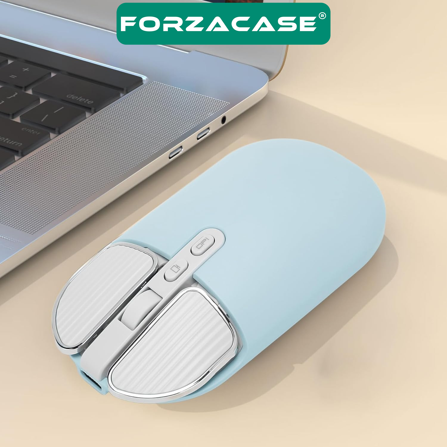 Forzacase 2400 DPI Şarj Edilebilir 2.4 GHz Çift Modlu Premium Bluetooth Kablosuz Mouse -FC385