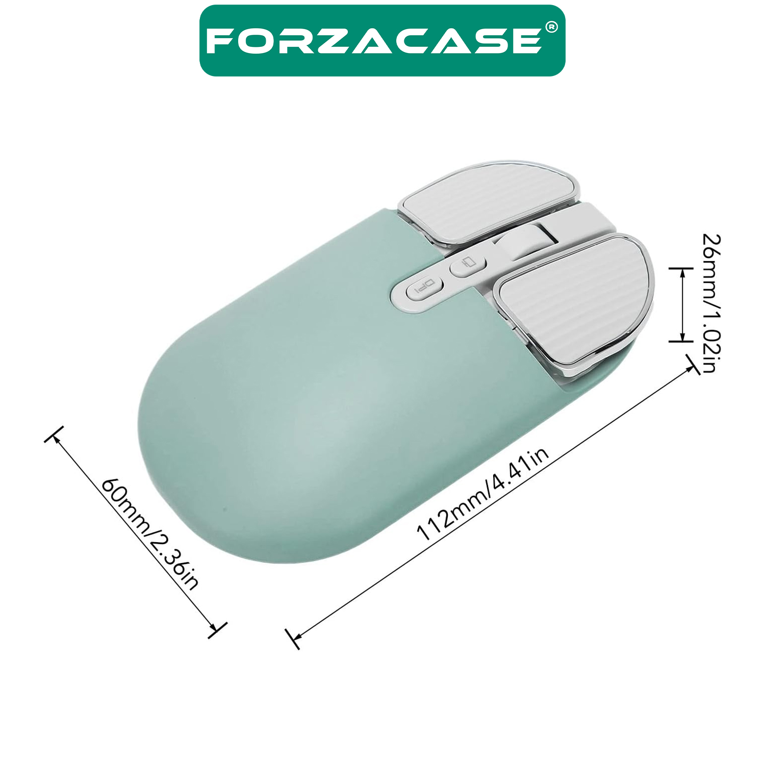 Forzacase 2400 DPI Şarj Edilebilir 2.4 GHz Çift Modlu Premium Bluetooth Kablosuz Mouse -FC385