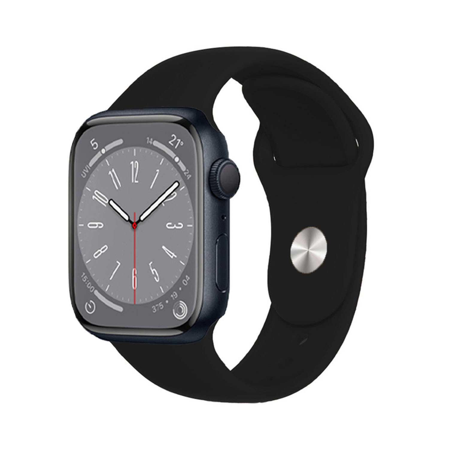 Forzacase Apple Watch SE 3 44mm ile uyumlu Silikon Kordon Kayış - FC005