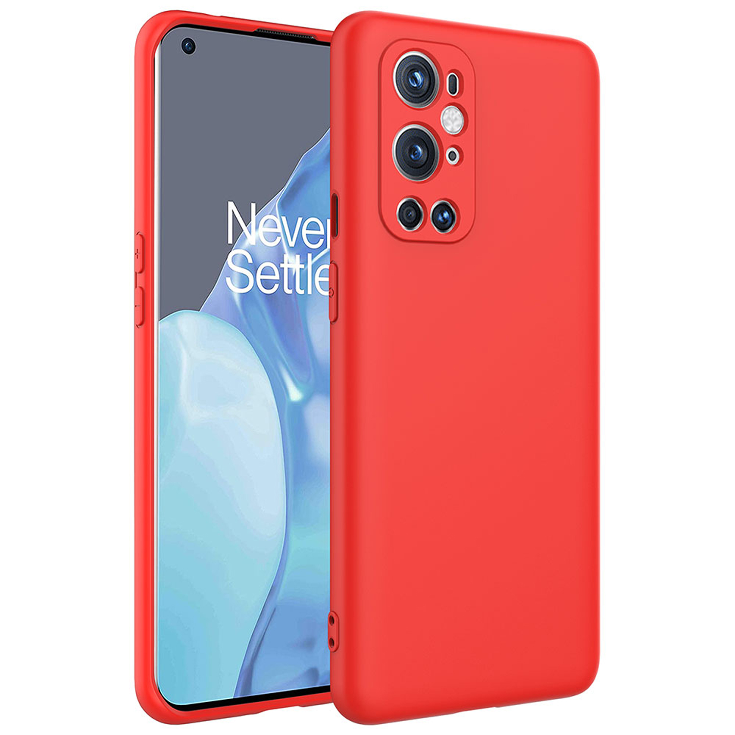 Forzacase OnePlus 9 Pro uyumlu Liquid Serisi İçi Kadife Lansman Silikon Kılıf