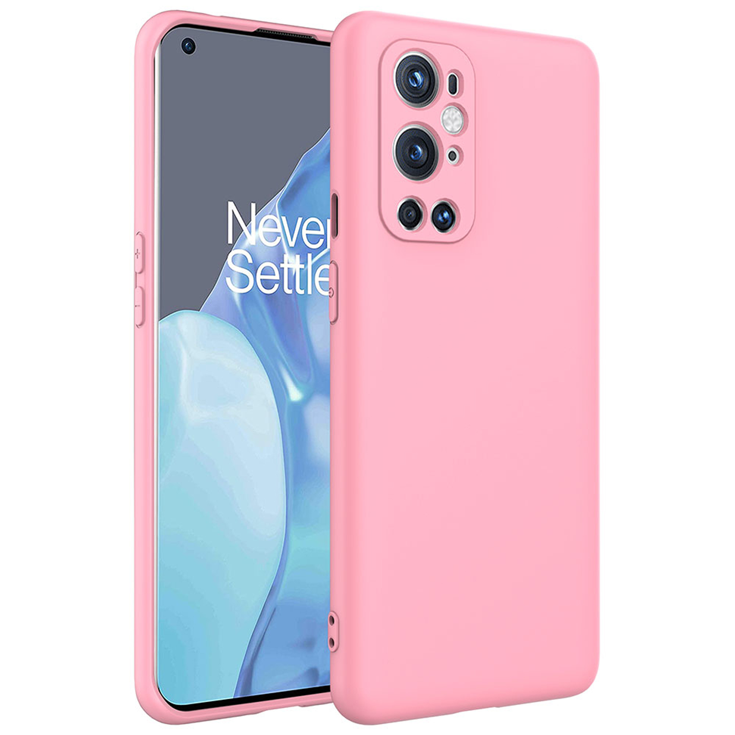 Forzacase OnePlus 9 Pro uyumlu Liquid Serisi İçi Kadife Lansman Silikon Kılıf