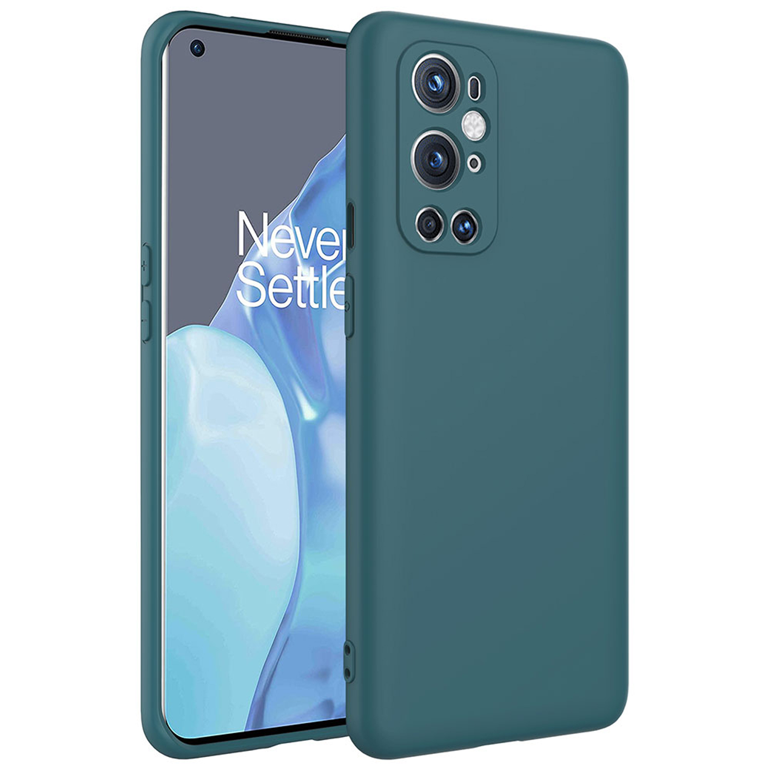 Forzacase OnePlus 9 Pro uyumlu Liquid Serisi İçi Kadife Lansman Silikon Kılıf