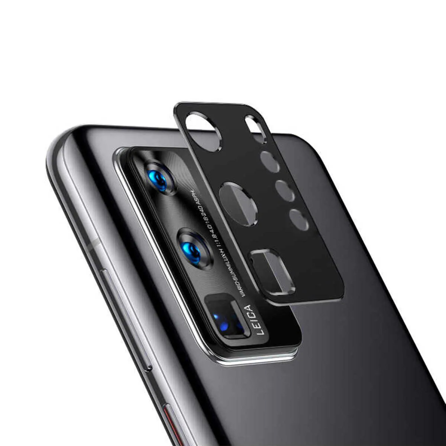 Forzacase Huawei P40 Pro ile uyumlu Kamera Lens Koruma Halkası Siyah - FC377