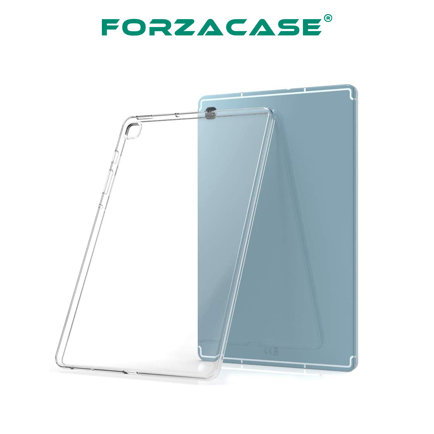 Forzacase Samsung Galaxy Tab S6 Lite 10.4 inch P610 ile Uyumlu Silikon Kılıf Şeffaf - FC013