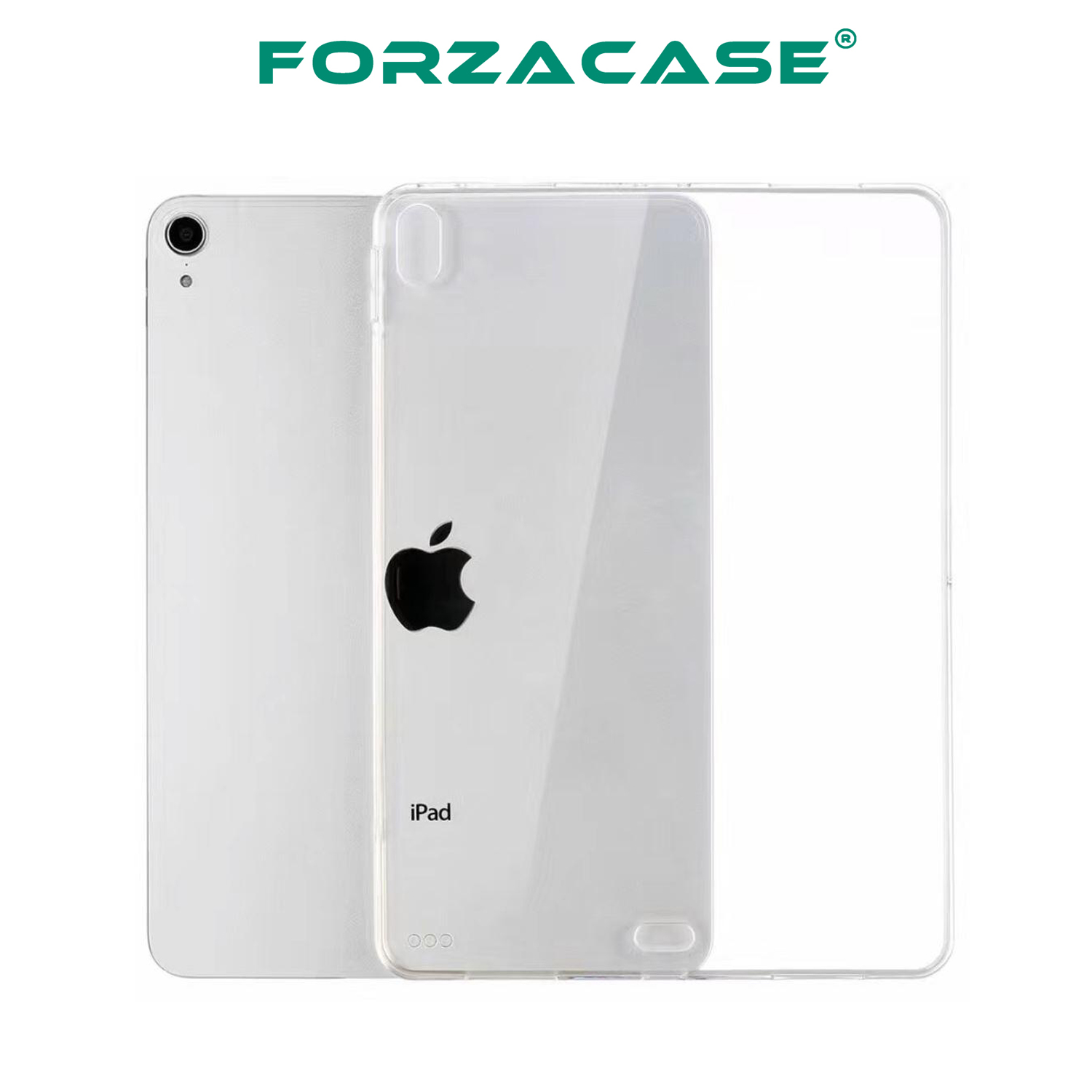 Forzacase iPad Pro 12.9 inch 2018 ile Uyumlu Silikon Kılıf Şeffaf - FC013