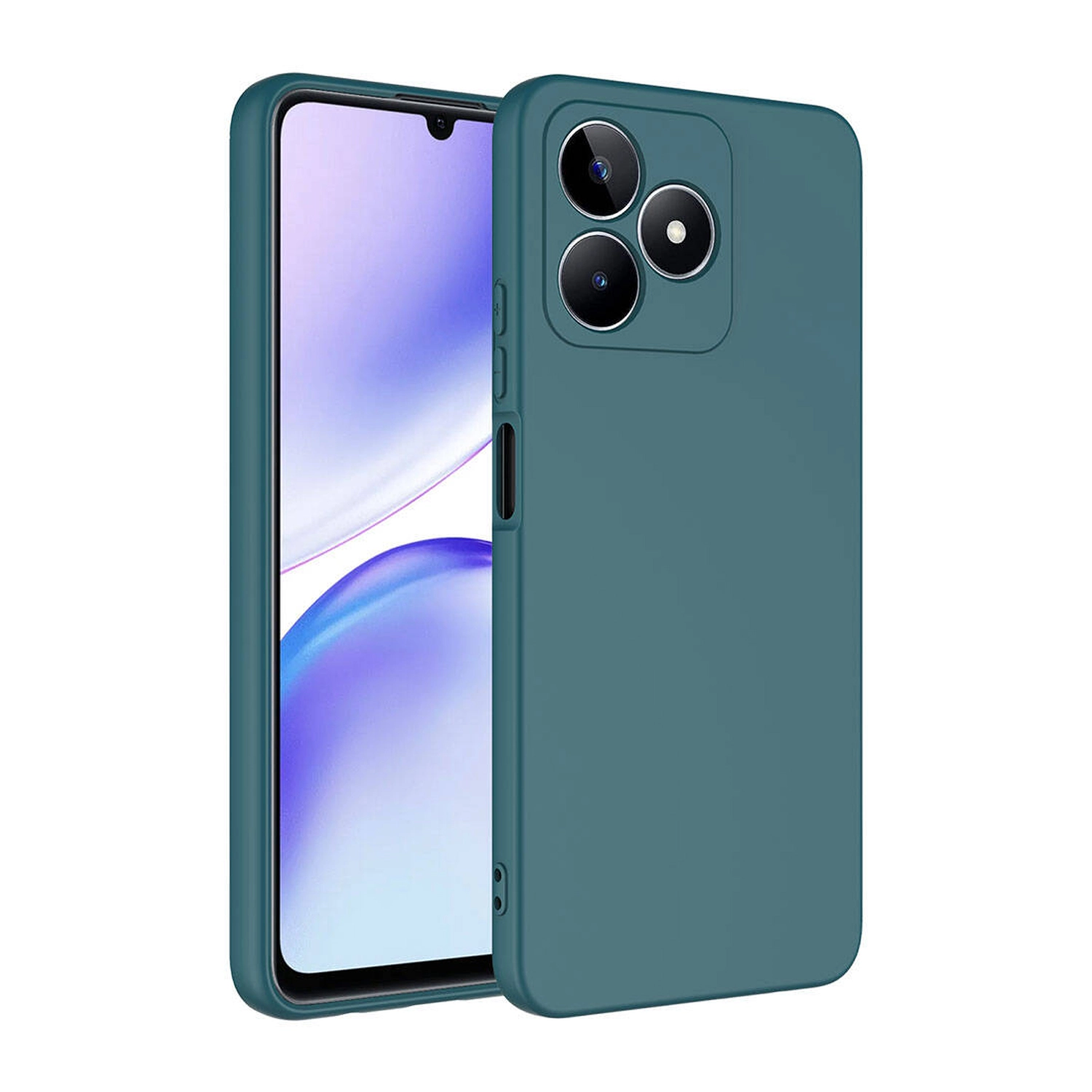 Forzacase Realme C53 ile uyumlu Liquid Serisi İçi Kadife Lansman Silikon Kılıf