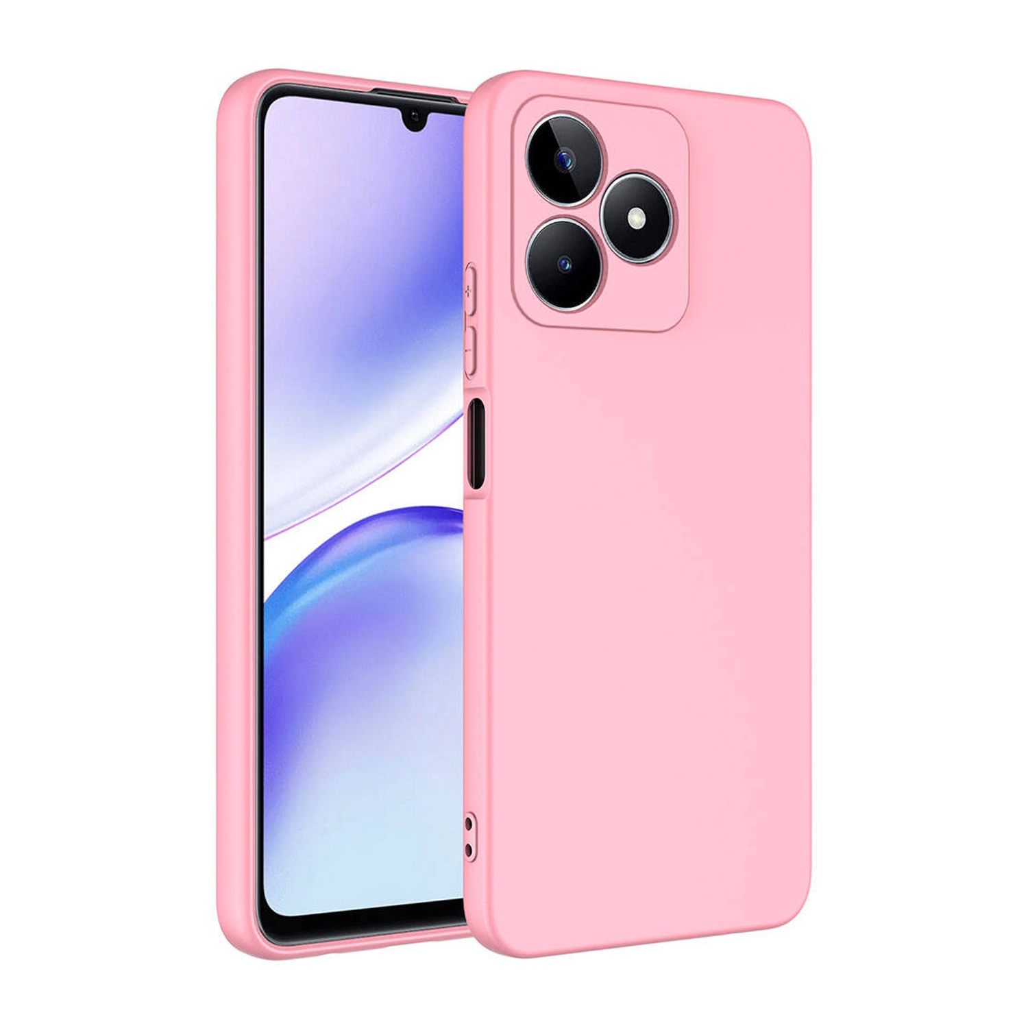 Forzacase Realme C53 ile uyumlu Liquid Serisi İçi Kadife Lansman Silikon Kılıf