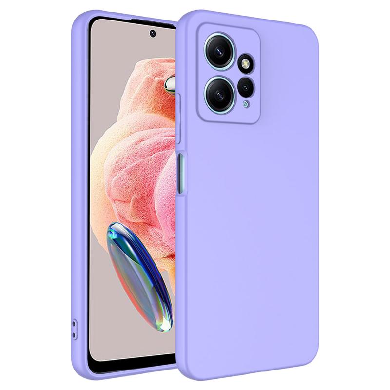 Forzacase Xiaomi Redmi Note 12 4G uyumlu Liquid Serisi İçi Kadife Lansman Silikon Kılıf