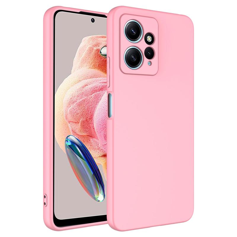 Forzacase Xiaomi Redmi Note 12 4G uyumlu Liquid Serisi İçi Kadife Lansman Silikon Kılıf