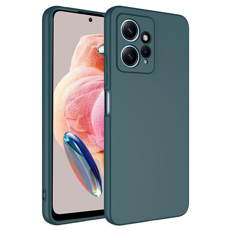 Forzacase Xiaomi Redmi Note 12 4G uyumlu Liquid Serisi İçi Kadife Lansman Silikon Kılıf