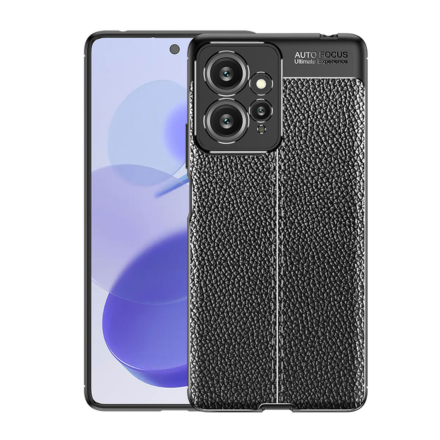 Forzacase Xiaomi Redmi Note 12 4G ile uyumlu Deri Effect Serisi Silikon Kılıf