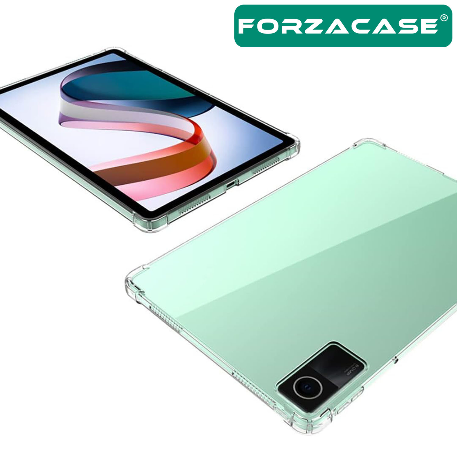 Forzacase Xiaomi Redmi Pad 10.61 inch Tablet ile uyumlu Anti Shock Silikon Kılıf Şeffaf - FC014