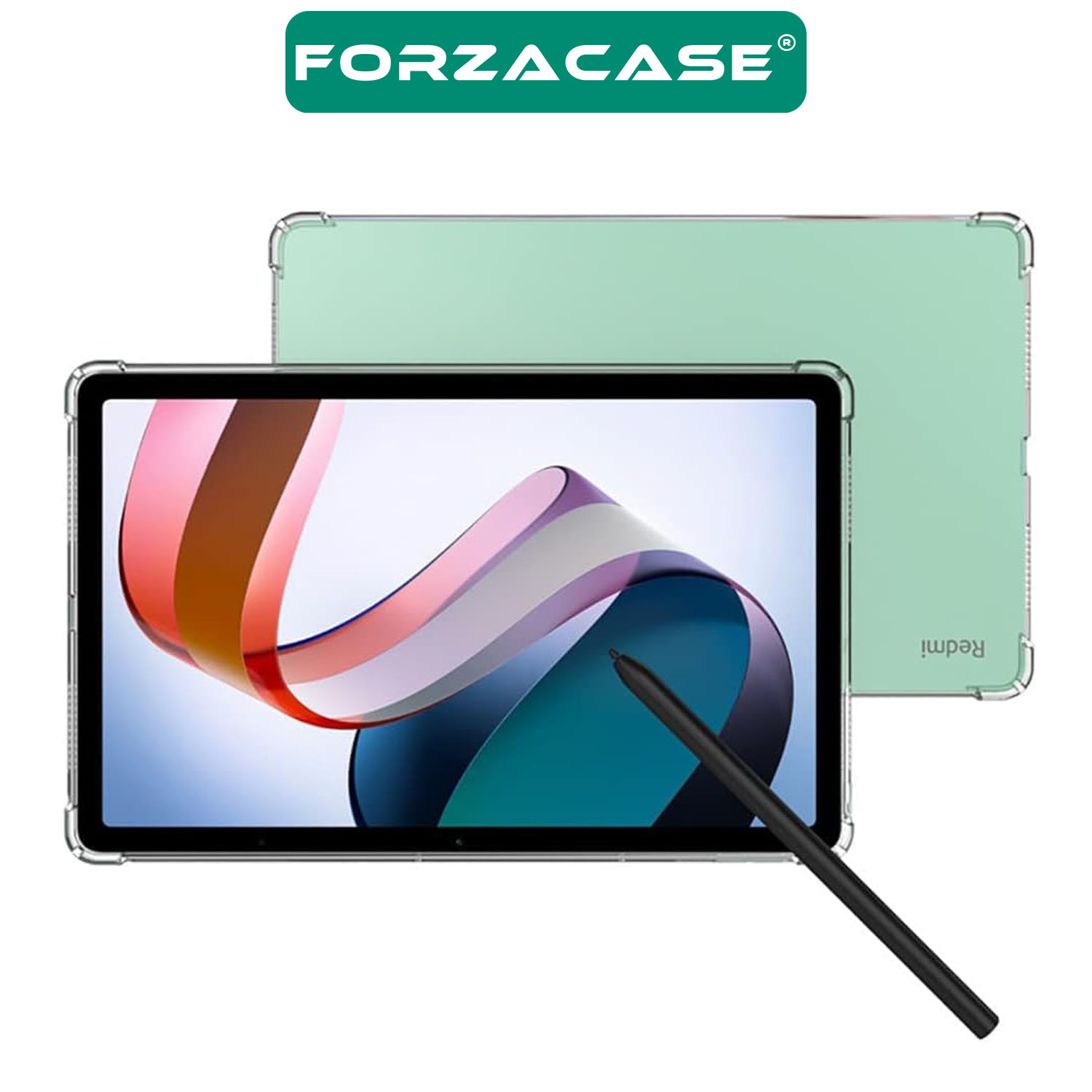 Forzacase Xiaomi Redmi Pad 10.61 inch Tablet ile uyumlu Anti Shock Silikon Kılıf Şeffaf - FC014