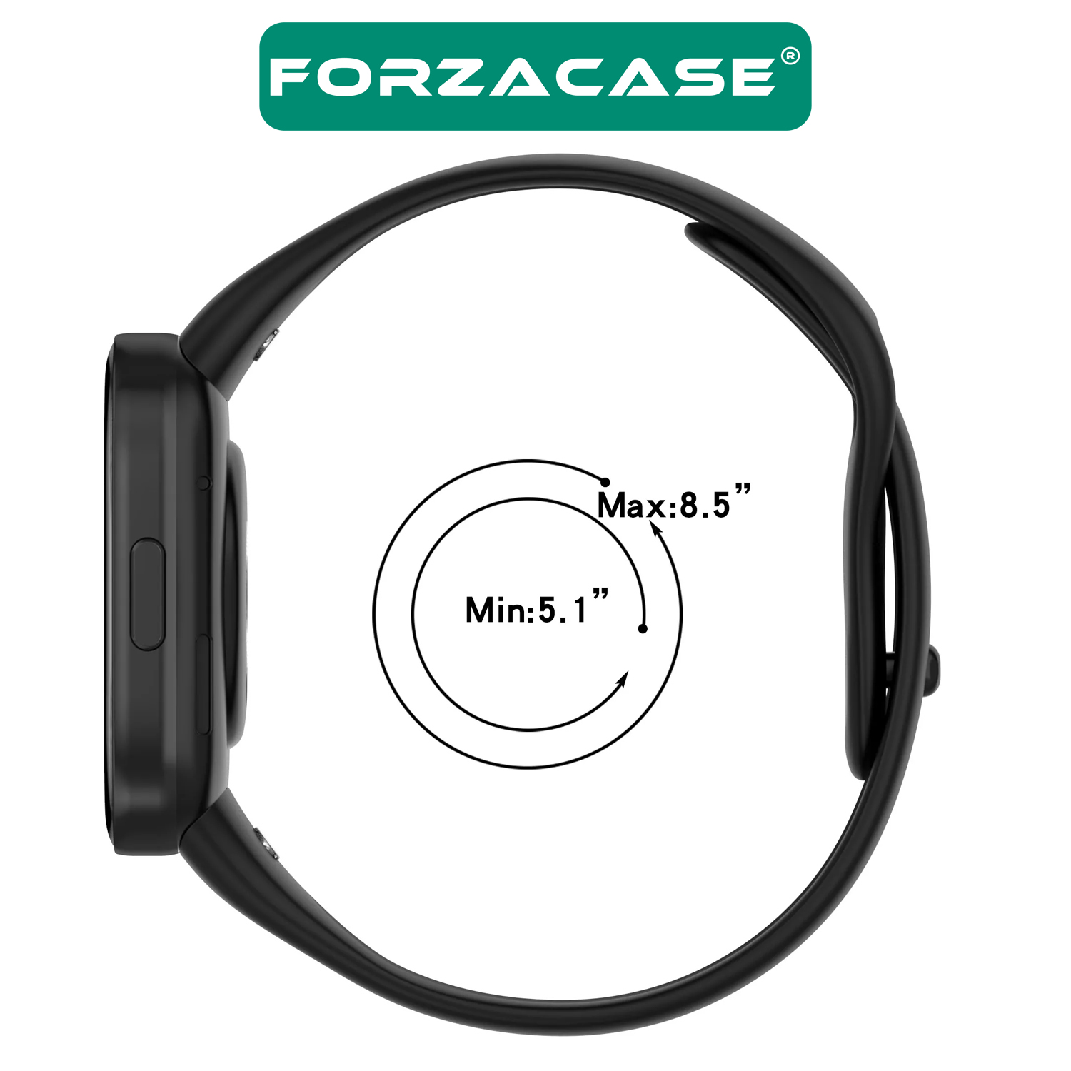 Forzacase Xiaomi Redmi Watch 3 Active ile uyumlu Silikon Kordon Kayış - FC171