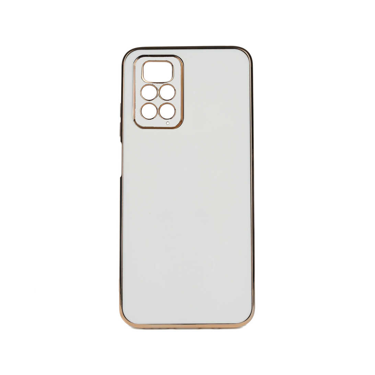 Forzacase Xiaomi Redmi Note 11 Pro 5G uyumlu Luxury Serisi Altın Çerçeveli Silikon Kılıf