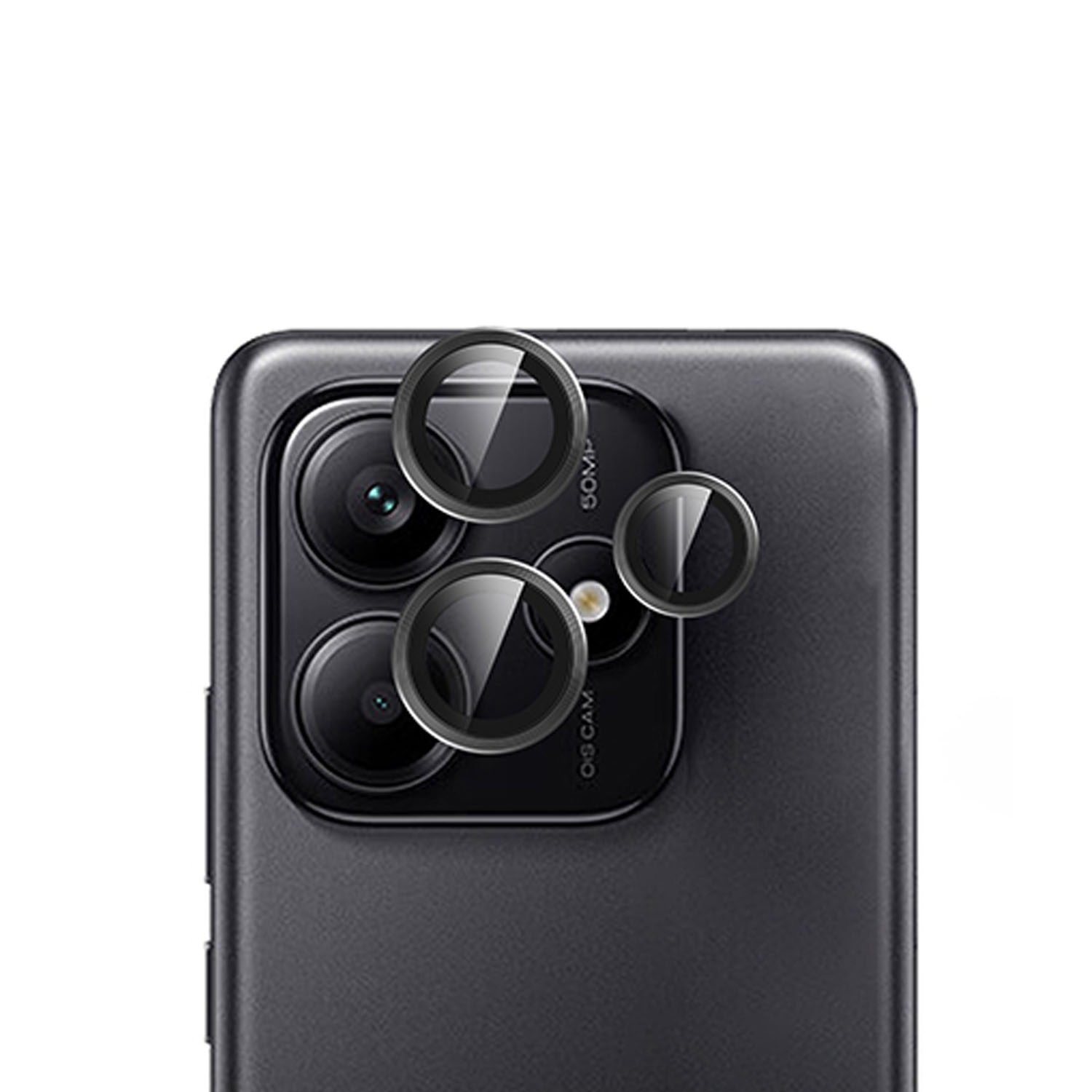 Forzacase Xiaomi Redmi Note 14 5G ile uyumlu Kamera Camı Lens Koruyucu Halka Seti - FC381
