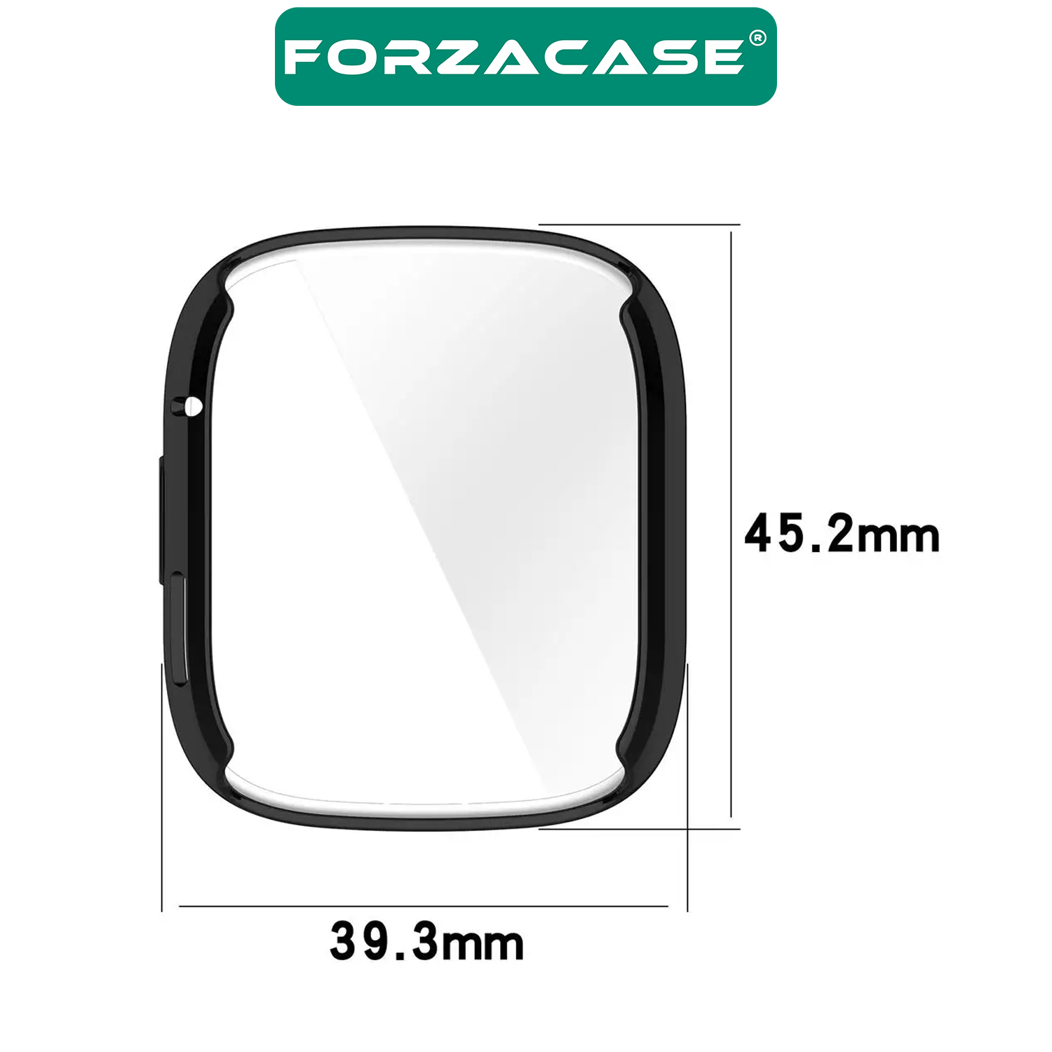Forzacase Xiaomi Redmi Watch 3 ile uyumlu Önü Kapalı Ekran Korumalı Silikon Kılıf - FC010