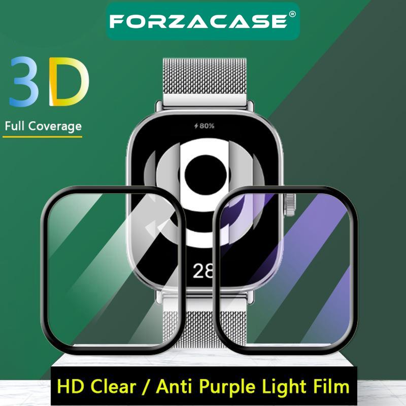 Forzacase Xiaomi Redmi Watch 4 için Çerçeveli Tam Kaplayan 3D Pet Ekran Koruyucu Film - FC016