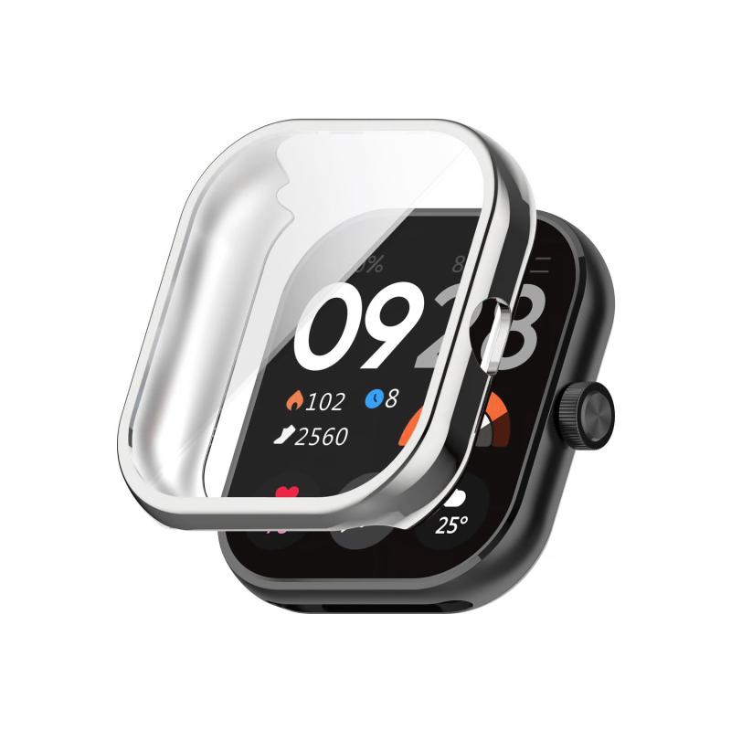 Forzacase Xiaomi Redmi Watch 4 ile uyumlu Önü Kapalı Ekran Korumalı Silikon Kılıf - FC010