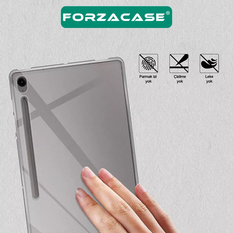Forzacase Samsung Galaxy Tab S10 FE 10.9’’ X520 Silikon Kılıf + Nano Esnek Ekran Koruyucu Film FC013