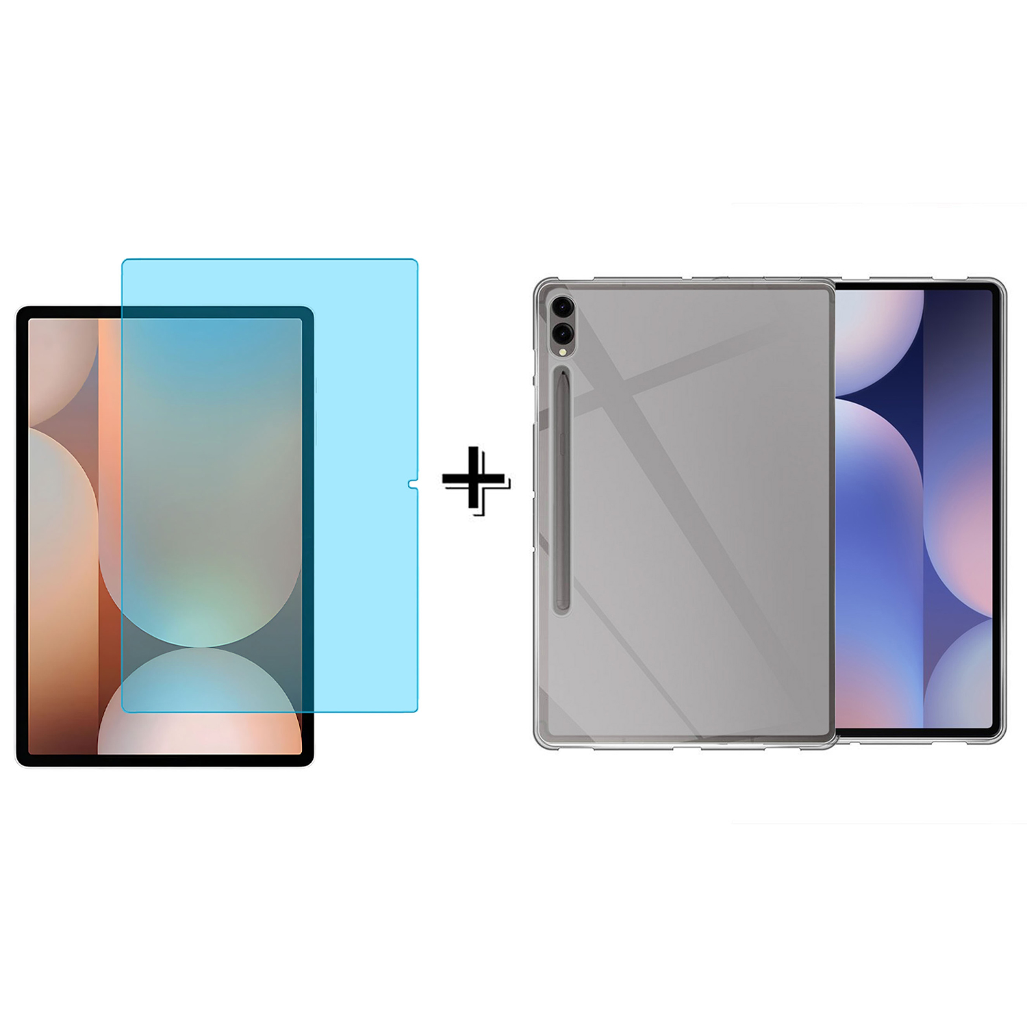 Forzacase Samsung Galaxy Tab S10 Plus 12.4’’ için Silikon Kılıf + Nano Esnek Ekran Koruyucu - FC013