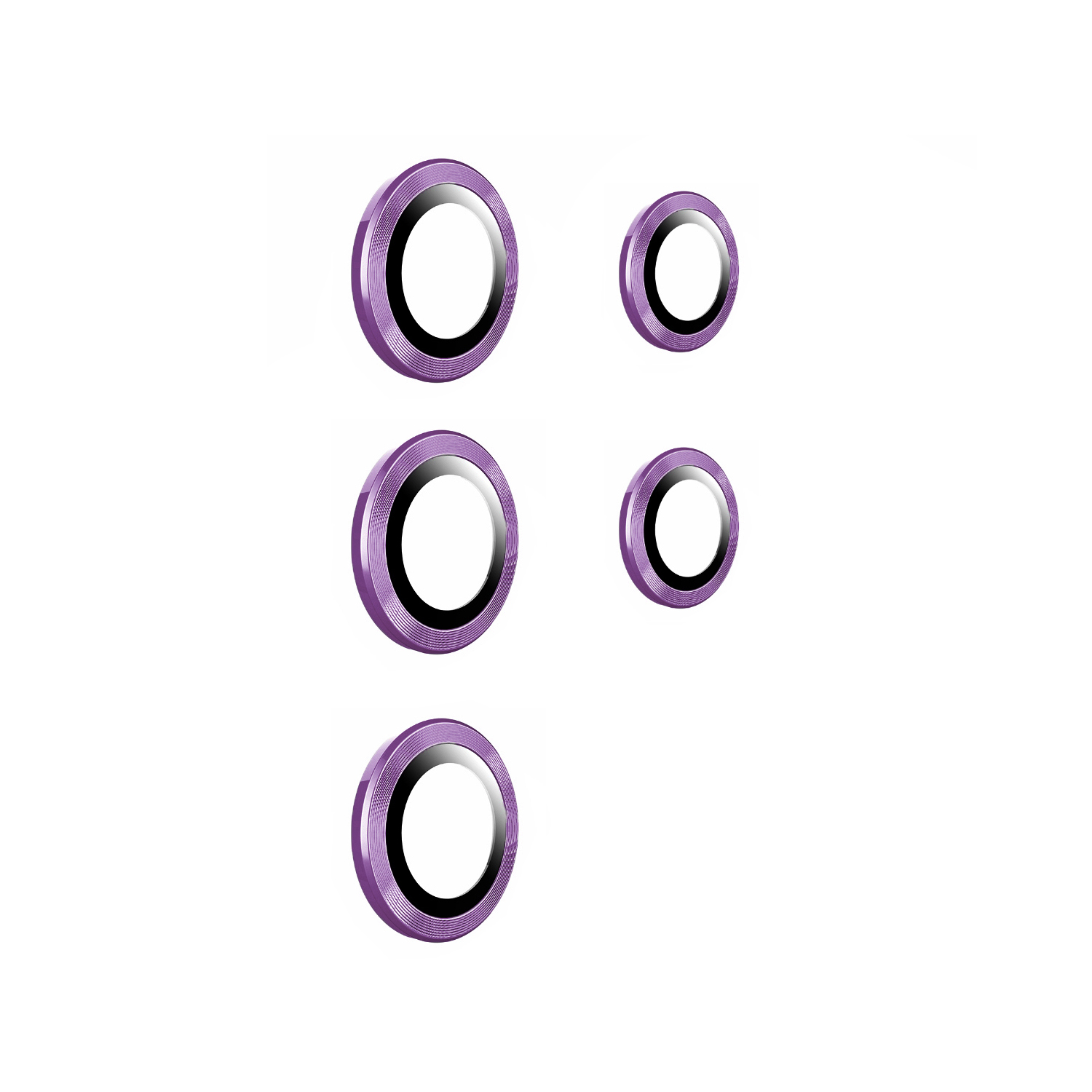 Forzacase Samsung Galaxy S23 Ultra ile uyumlu Kamera Camı Lens Koruyucu Halka Seti - FC381