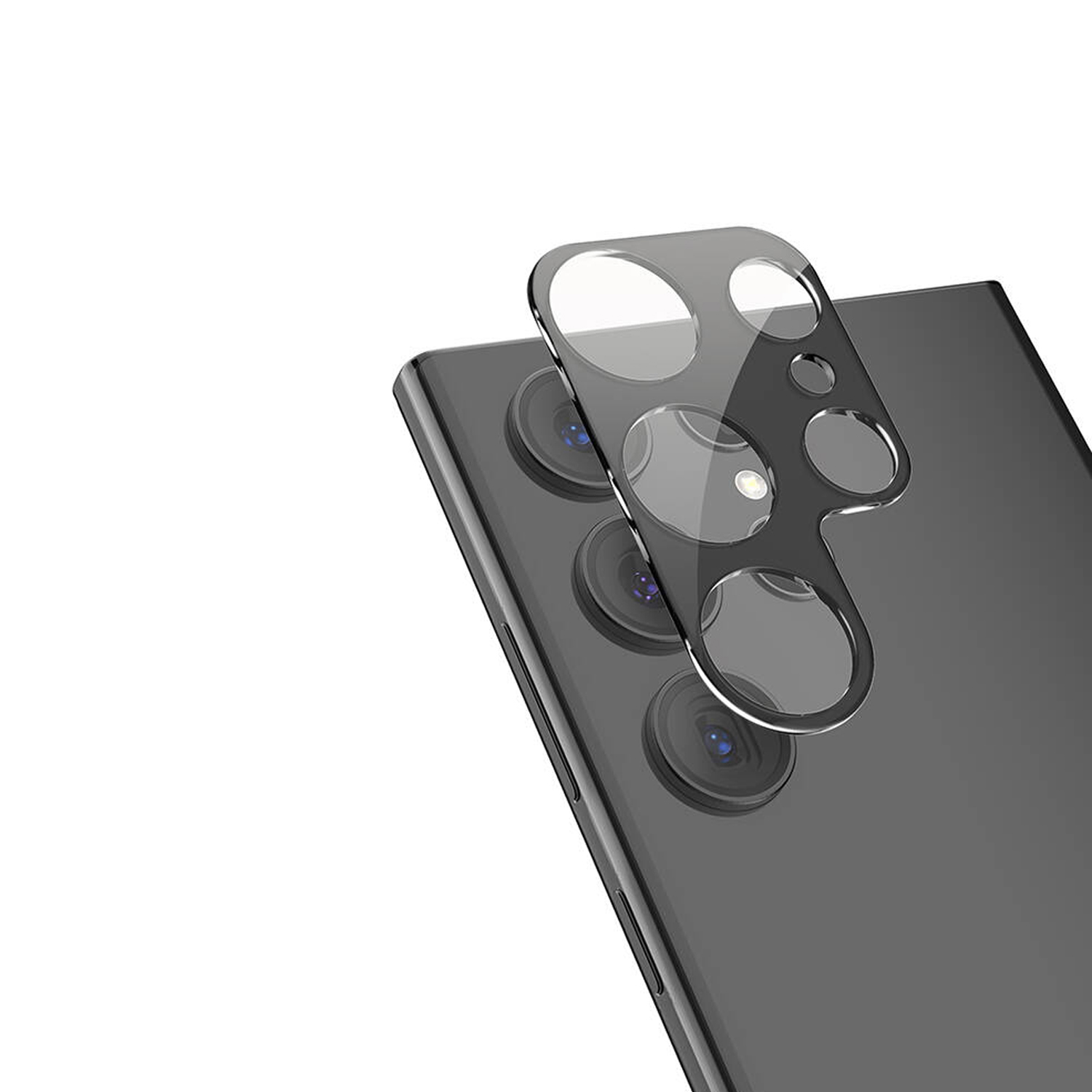 Forzacase Samsung Galaxy S24 Ultra ile uyumlu Kamera Lens Koruma Halkası Siyah - FC377