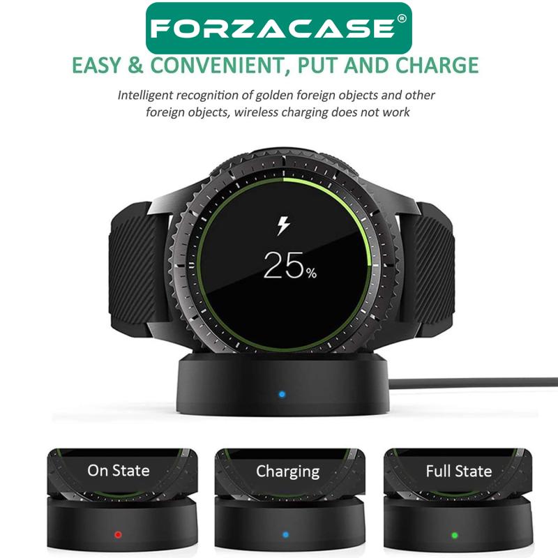 Forzacase Samsung Gear S2/ S3 / S4 ile uyumlu USB Manyetik Şarj Kablosu 1 metre - FC017