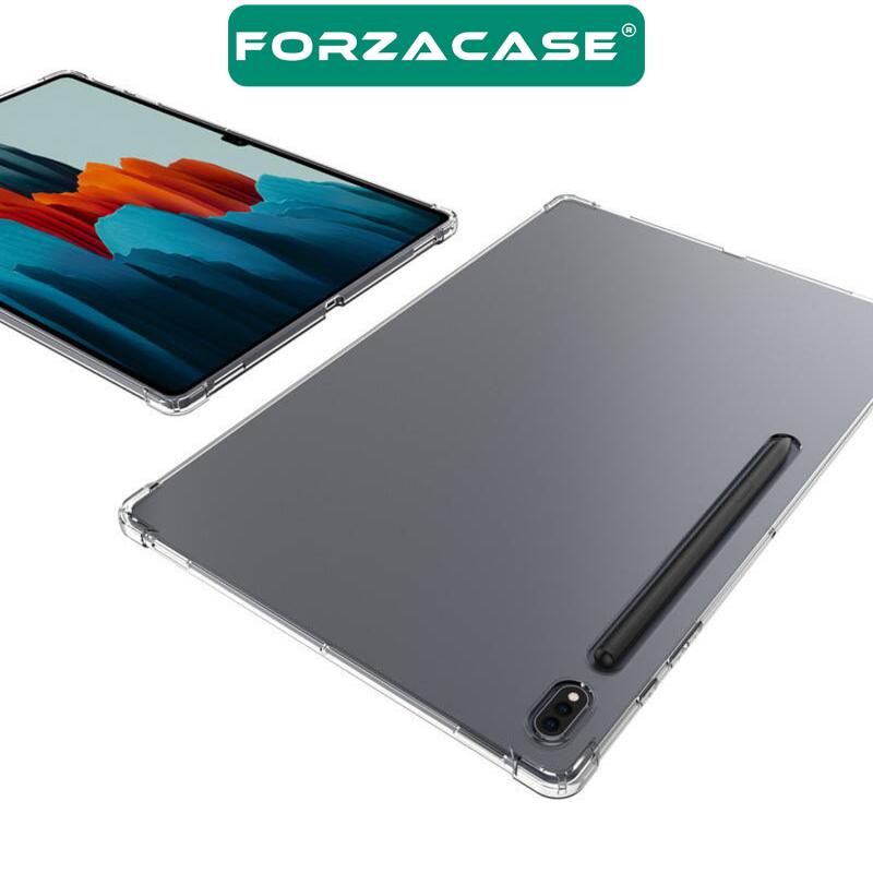 Forzacase Samsung Galaxy Tab S8 Plus 12.4’’ ile uyumlu Anti Shock Silikon Kılıf Şeffaf - FC014
