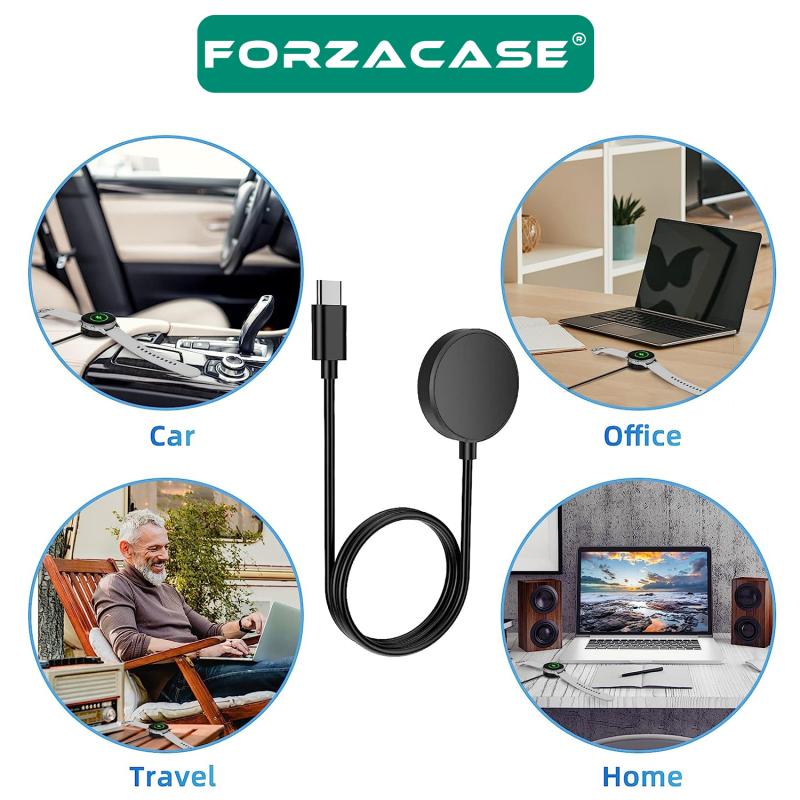 Forzacase Samsung Galaxy Watch 6 Serileri için Type-C Manyetik Şarj Kablosu - FC017