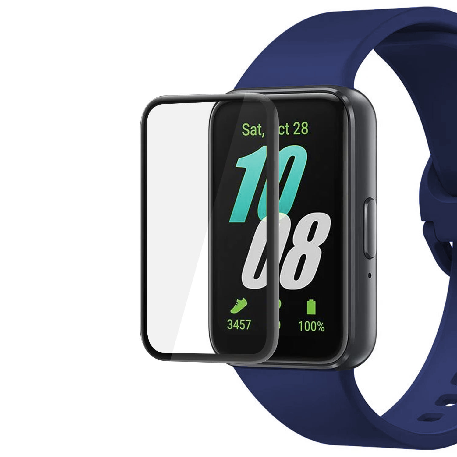 Forzacase Samsung Galaxy Fit 3 için Çerçeveli Tam Kaplayan 3D Pet Ekran Koruyucu Film - FC016