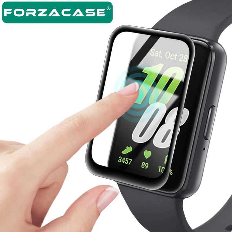 Forzacase Samsung Galaxy Fit 3 için Çerçeveli Tam Kaplayan 3D Pet Ekran Koruyucu Film - FC016