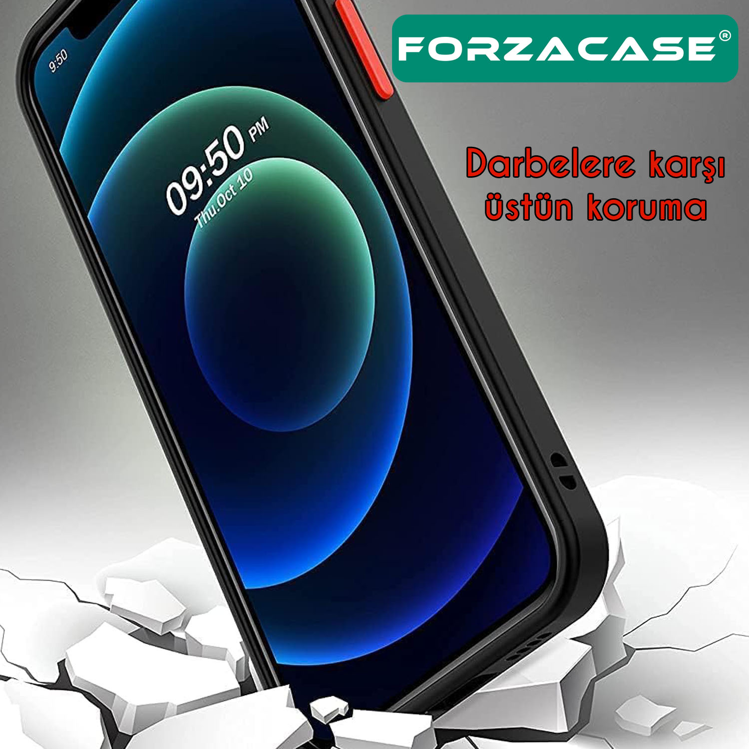 Forzacase iPhone 14 Pro Max ile uyumlu Shell Serisi Darbeye Dayanıklı Yarı Esnek Plastik Kılıf