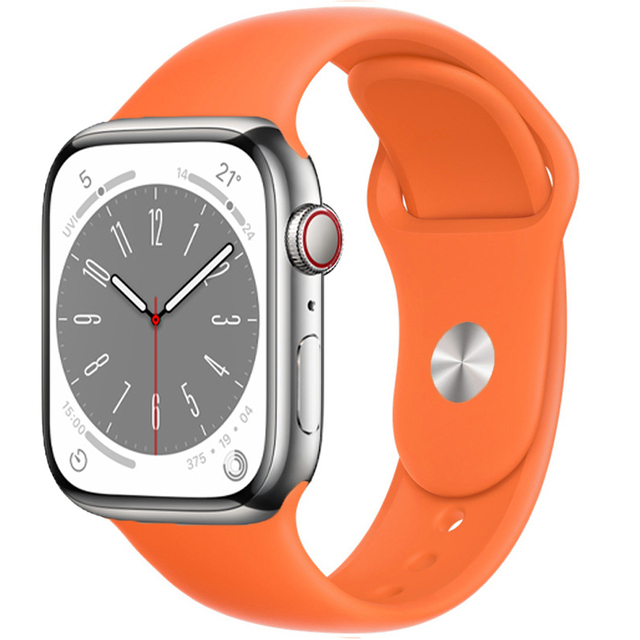 Forzacase Apple Watch Serisi 38-40-41 mm Silikon Kordon Kayış - FC004