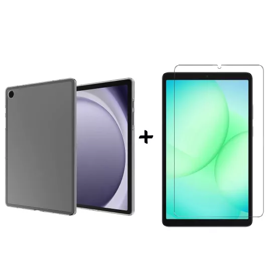 Forzacase Samsung Galaxy Tab A11 8.7 inç uyumlu Silikon Kılıf + Temperli Cam Ekran Koruyucu - FC013