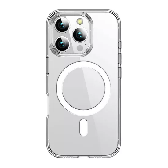 Forzacase iPhone 14 Pro Max uyumlu ClearMag Serisi Magsafe Özellikli Kristal Şeffaf Sert PC Kılıf