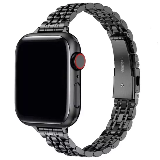 Forzacase Apple Watch 11 46mm ile uyumlu İnce Rolex Tasarım Metal Kordon Kayış - FC1061