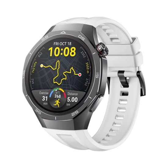 Forzacase Huawei Watch GT 5 Pro 46mm ile uyumlu Özel Tasarım Tokalı Silikon Kordon Kayış - FC1063