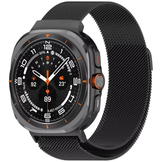 Forzacase Samsung Galaxy Watch 8 Ultra 47mm ile uyumlu Metal Mıknatıslı Kordon Kayış - FC1247