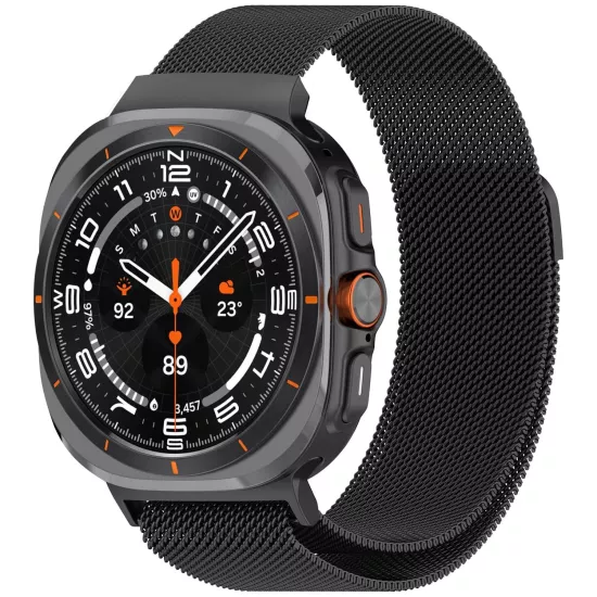Forzacase Samsung Galaxy Watch 7 Ultra 47mm ile uyumlu Metal Mıknatıslı Kordon Kayış - FC1247