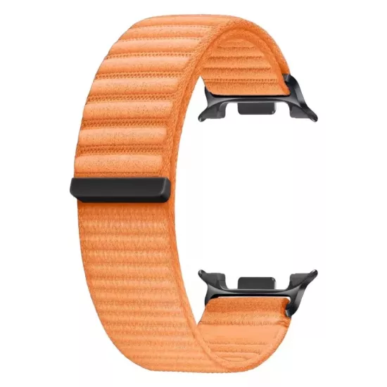 Forzacase Samsung Galaxy Watch 9 40mm ile uyumlu Cırtlı Hasır Örgü Kumaş Kordon Kayış - FC1248