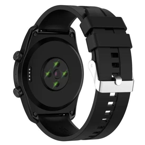 Forzacase Honor Watch 5 Pro ile uyumlu Tokalı Çizgi Desen Silikon Kordon Kayış - FC369
