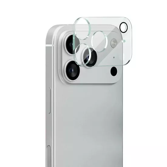 Forzacase iPhone 17 Pro ile uyumlu Kamera Lens Koruyucu Cam Filmi Şeffaf - FC378