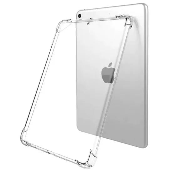 Forzacase iPad 9.7 inch 6.Nesil 2018 ile uyumlu Anti Shock Silikon Kılıf Şeffaf - FC014