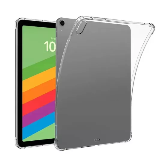 Forzacase iPad Air 11 2025 11 inch A3267 A3270 ile uyumlu Anti Shock Silikon Kılıf Şeffaf - FC014